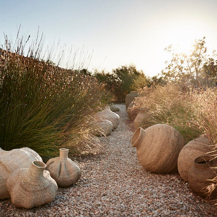 Ilala Garlic Gourd Handwoven African Basket Baskets & Vessels TriadCommerceInc