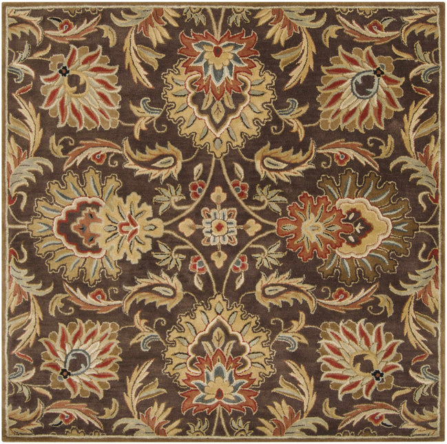 Chesterton 1028 Hand Tufted Brown Wool Rug Rugs TriadCommerceInc 6' Square
