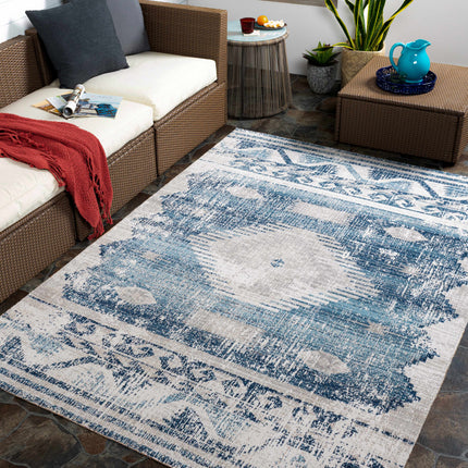 Westmount Denim Aztec Area Rug Rugs TriadCommerceInc