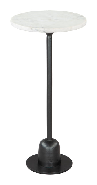 Woozy Side Table White & Black Side Tables TriadCommerceInc   