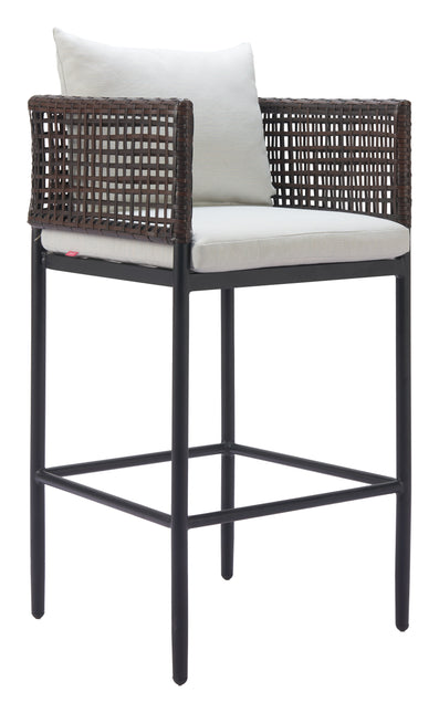 Palm Paradise Barstool Gray Seating TriadCommerceInc Default Title  