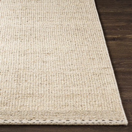 Yaniklar Beige Flat Woven Wool Rug Rugs TriadCommerceInc
