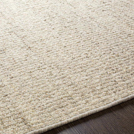 Yaniklar Beige Flat Woven Wool Rug Rugs TriadCommerceInc