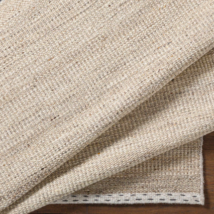 Yaniklar Beige Flat Woven Wool Rug Rugs TriadCommerceInc