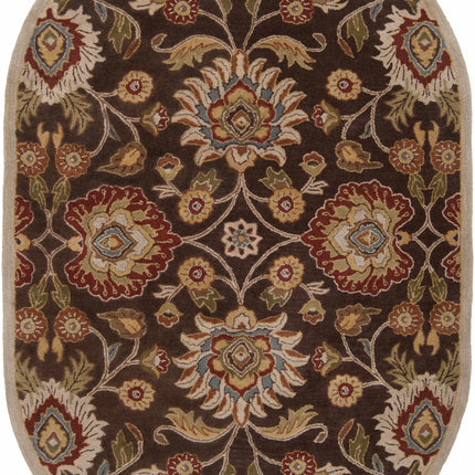 Conesus Hand Tufted Brown 1051 Area Rug - Promo Rugs TriadCommerceInc 6' x 9' Oval