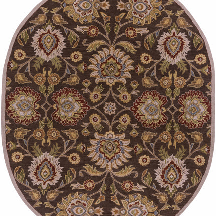 Conesus Hand Tufted Brown 1051 Area Rug - Promo Rugs TriadCommerceInc 8' x 10' Oval