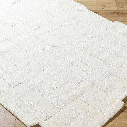 Yonah White Abstract Area Rug Rugs TriadCommerceInc