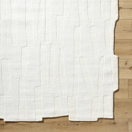 Yonah White Abstract Area Rug Rugs TriadCommerceInc