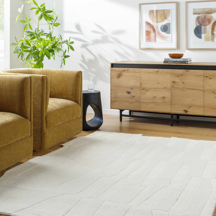 Yonah White Abstract Area Rug Rugs TriadCommerceInc