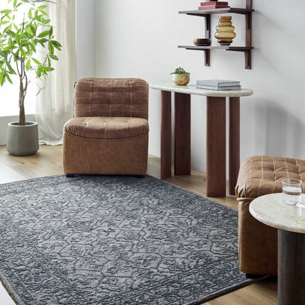 Yadid Black Wool Area Rug Rugs TriadCommerceInc