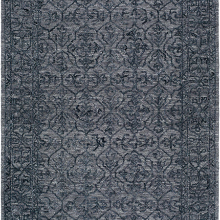 Yadid Black Wool Area Rug Rugs TriadCommerceInc 5' x 7'6" Rectangle