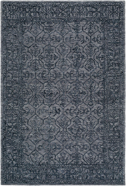 Yadid Black Wool Area Rug Rugs TriadCommerceInc 5' x 7'6" Rectangle