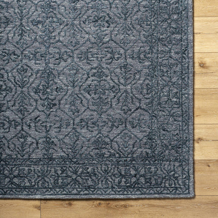 Yadid Black Wool Area Rug Rugs TriadCommerceInc