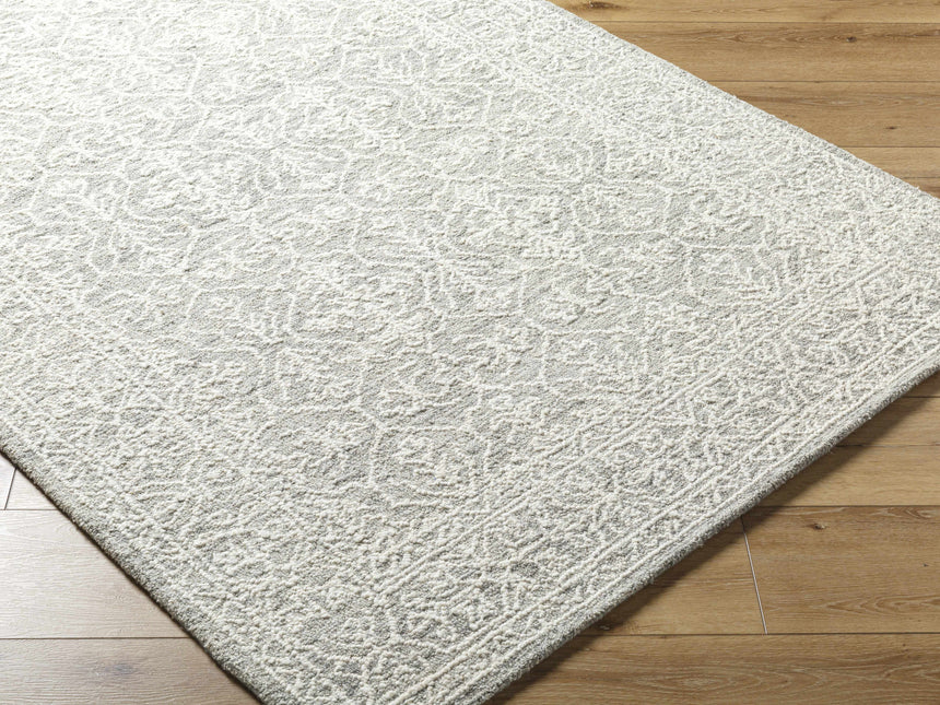 Yadid Gray Wool Area Rug Rugs TriadCommerceInc