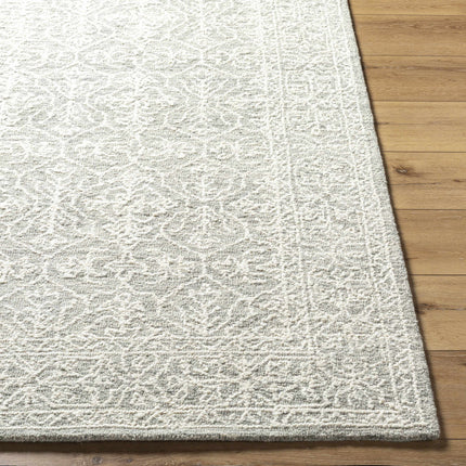 Yadid Gray Wool Area Rug Rugs TriadCommerceInc
