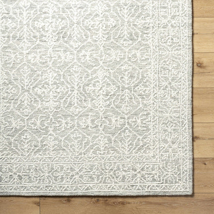 Yadid Gray Wool Area Rug Rugs TriadCommerceInc
