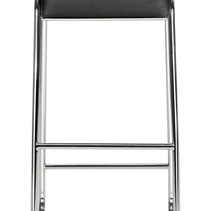Wedge Barstool (Set of 2) Black Barstools TriadCommerceInc   