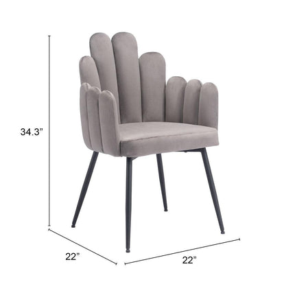 Noosa Dining Chair (Set of 2) Gray Chairs TriadCommerceInc   